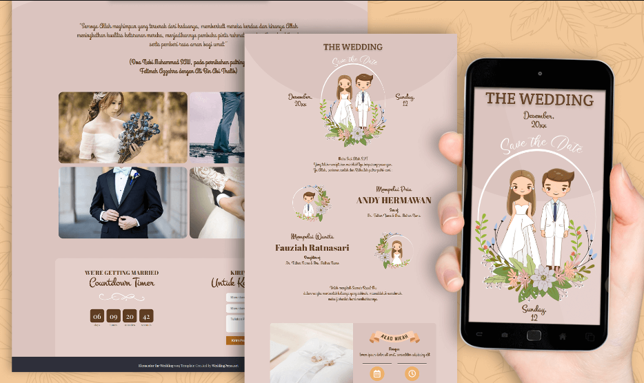 Download Template Undangan Digital Pernikahan